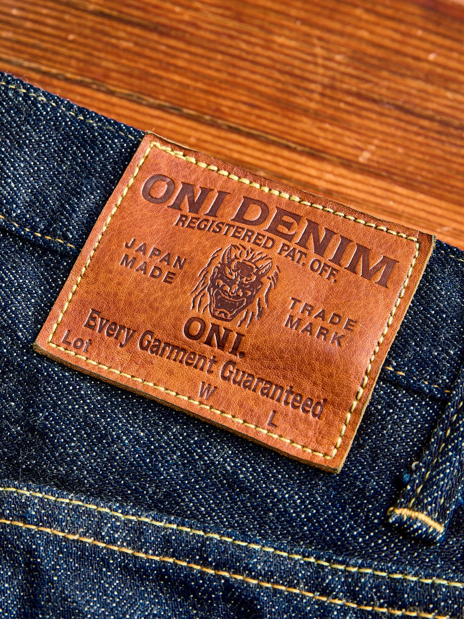 022-Kiraku "Natural Indigo" 12oz Selvedge Denim - Wide Straight Fit
