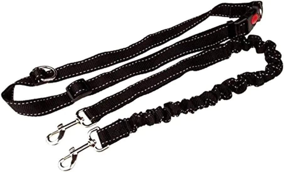 39.30Inch Bungee Dog Leash Waist,Hands Free Dog Leash Dog Slip Lead Dog Leash for Dog Walking Hiking Running (Lumbar Waist Belt 26"-43")