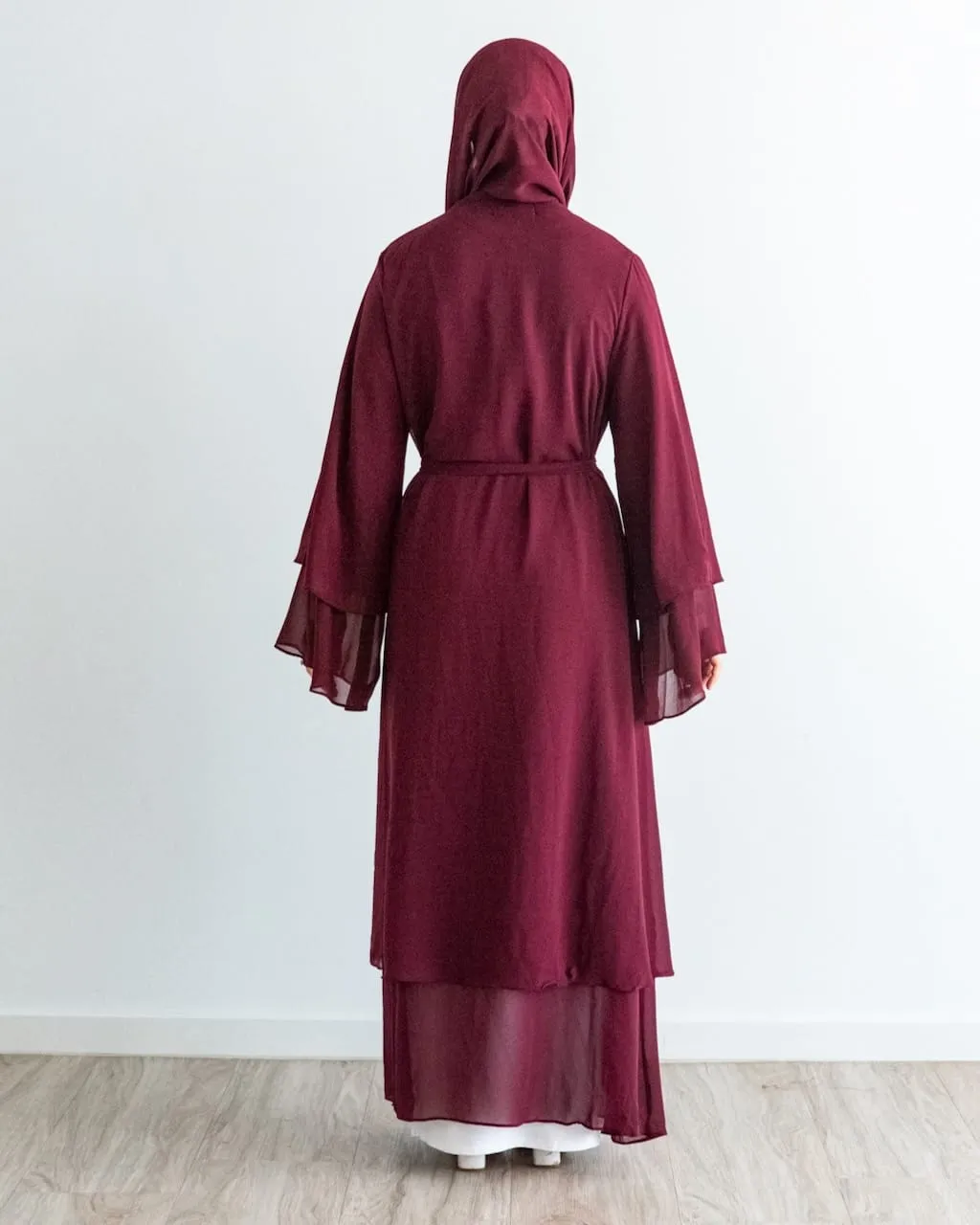 Aisha Abaya with Hijab - Maroon