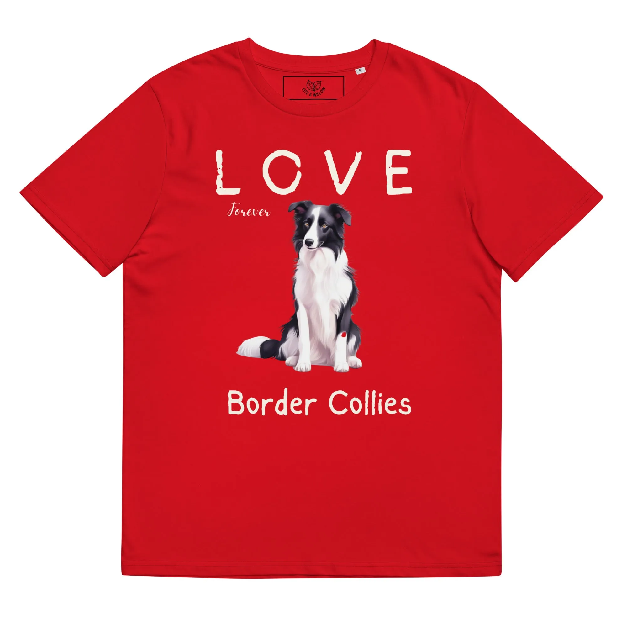 Border Collie lovers sustainable cotton t-shirt