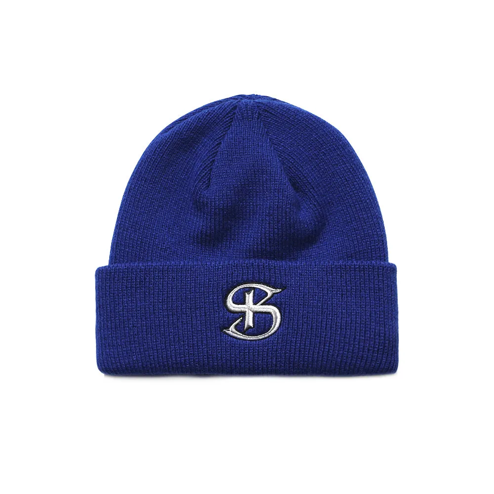 BS LOGO EMBR BEANIE NAVY
