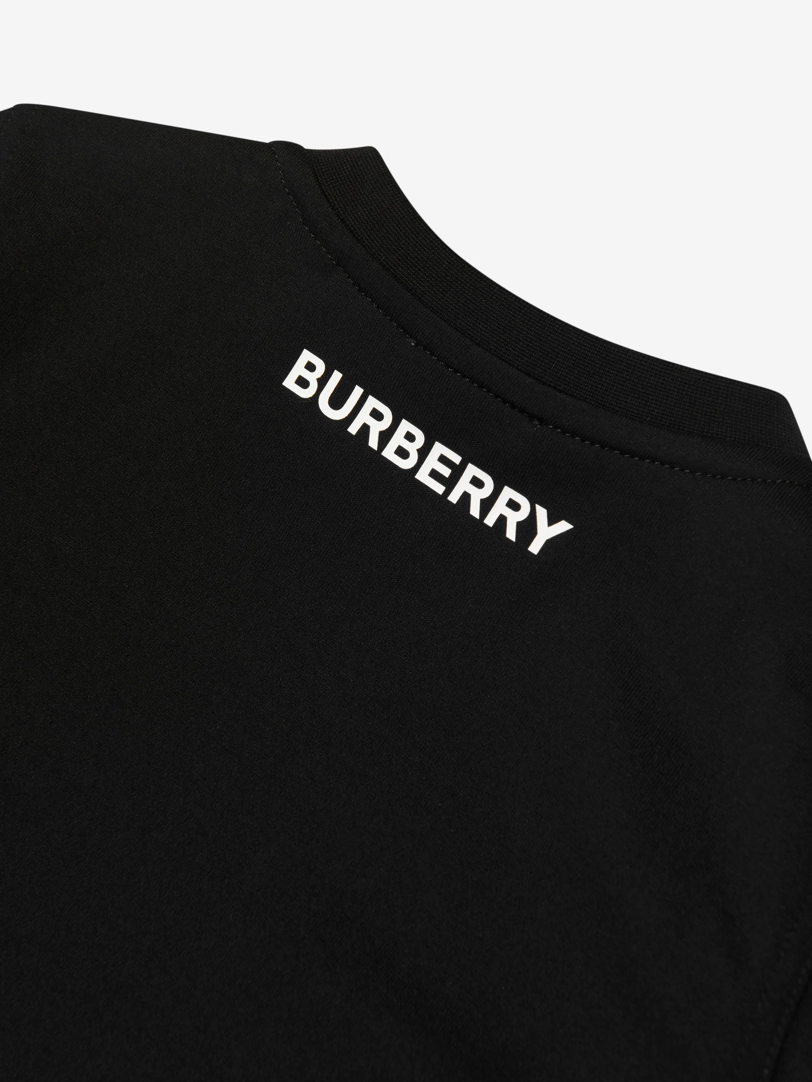 Burberry Baby Boys Mini Cedar Check T-Shirt in Black