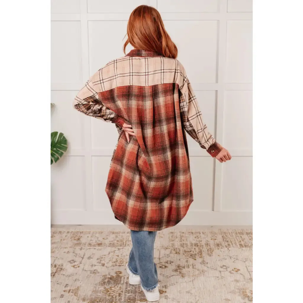 Cabin Fever Flannel Plaid Long Shacket