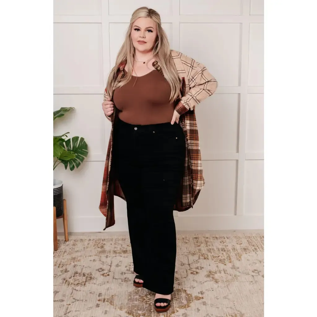 Cabin Fever Flannel Plaid Long Shacket