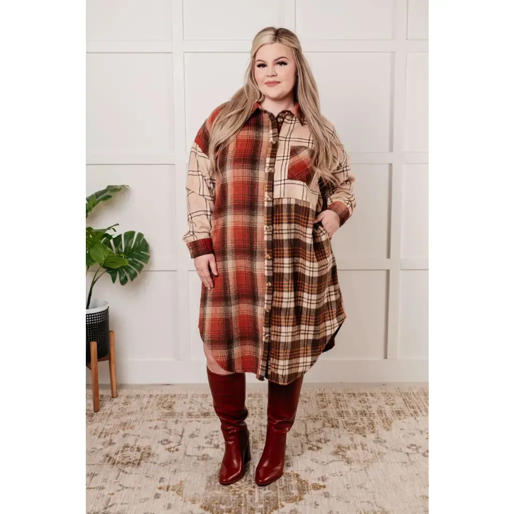 Cabin Fever Flannel Plaid Long Shacket