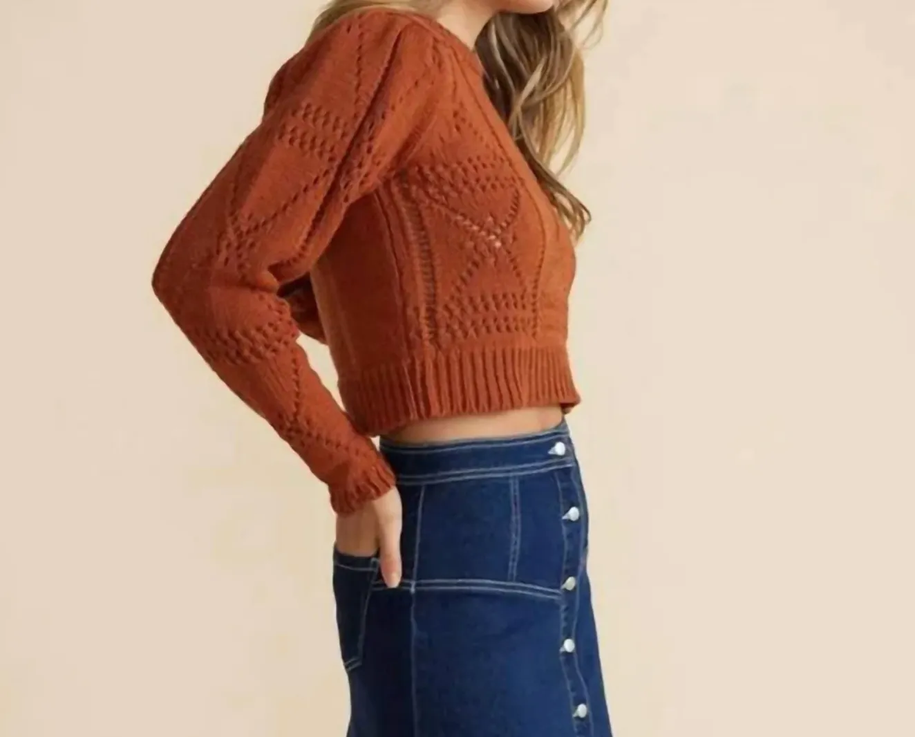 Cara Crochet Sweater