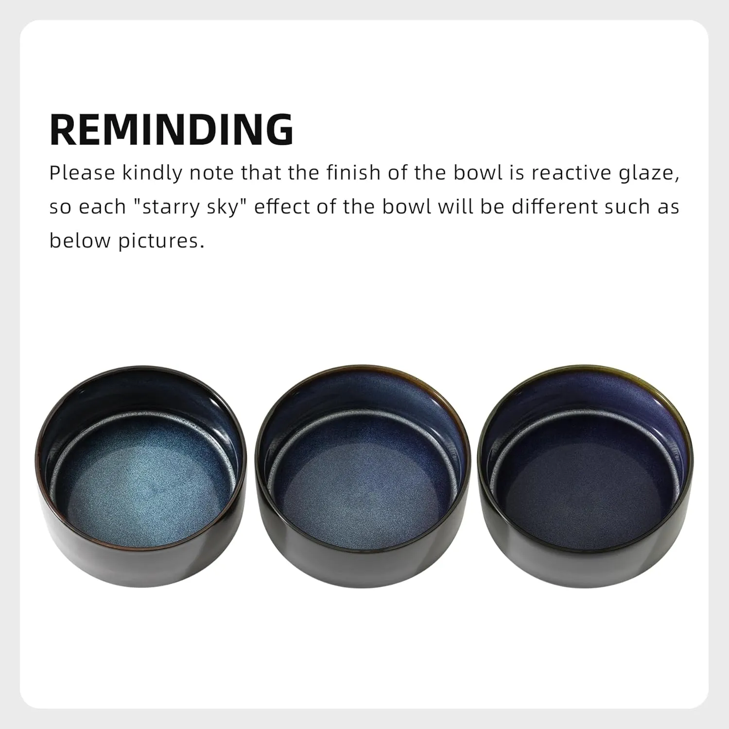 Ceramic 6.1inch Raised Dog Bowl with Stand for Small and Medium Dog Dish Pet Food and Water Bowl (Single Bowl with Stand - Starry Sky)