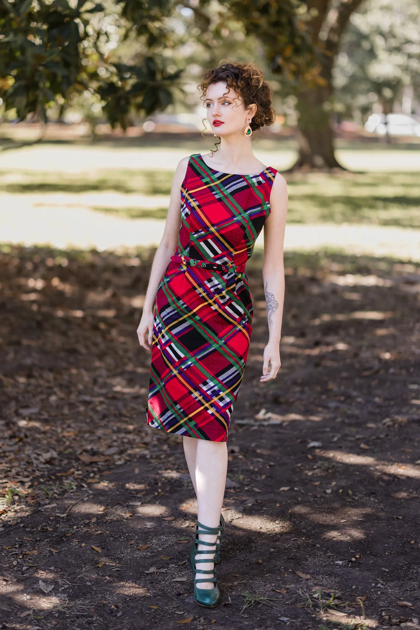 Classic Wiggle Dress - Mad Plaid - Final Sale