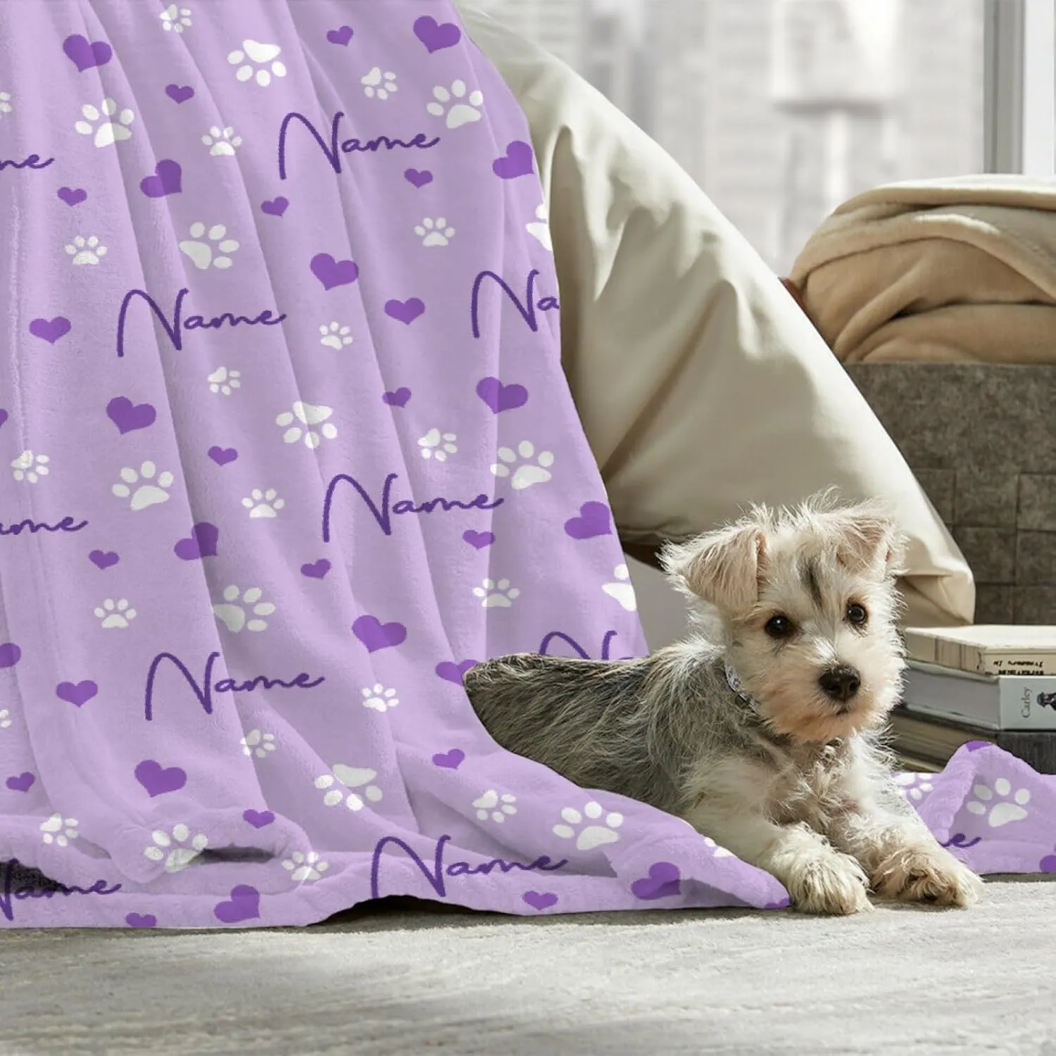 Custom Pet Blanket, Personalized Throw Blanket Gift for Puppy Dog Cat, 30"x40" for Pets