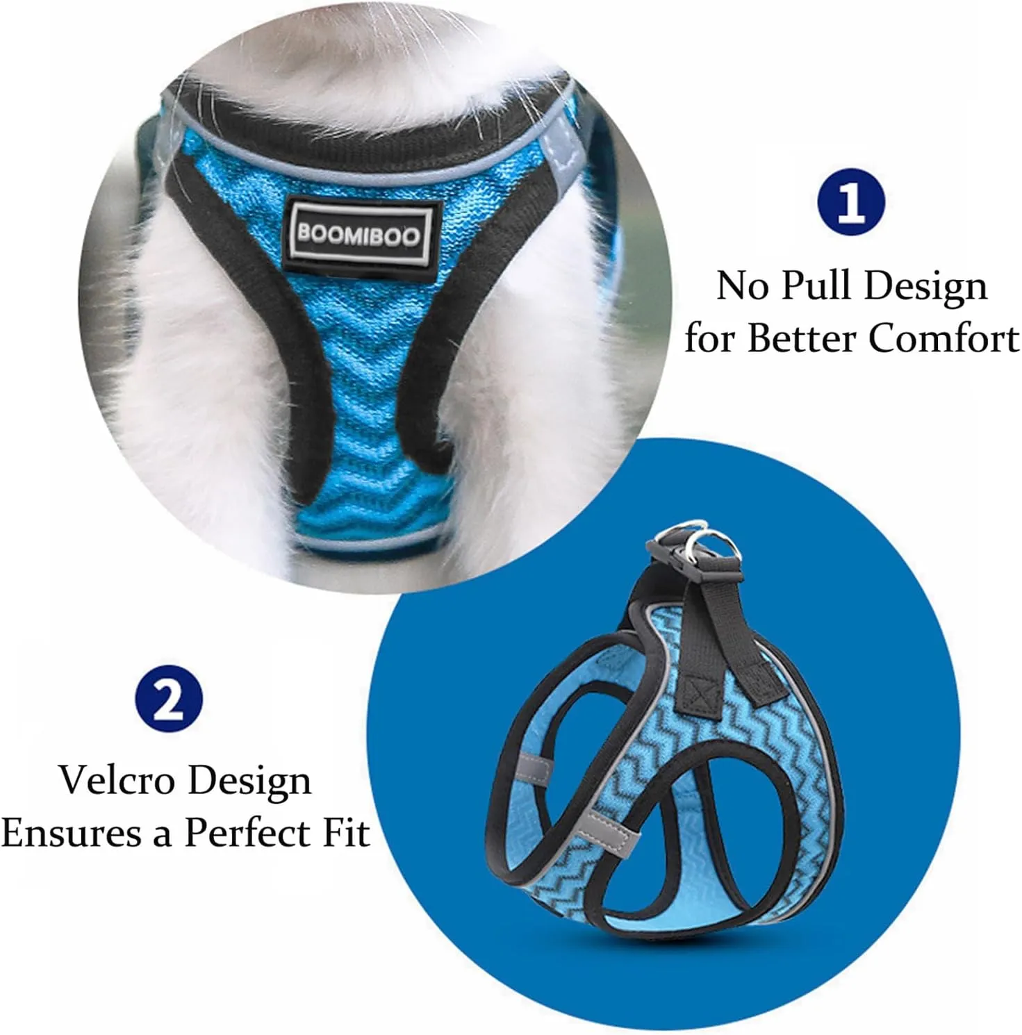 Dog Harness with Leash Set, No Pull Adjustable Reflective Step-in Puppy Pet Vest Harnesses for Small Medium Large Dogs and Cats,Purple XS