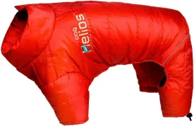 DOGHELIOS 'Thunder-Crackle' Full-Body Bodied Waded-Plush Adjustable and 3M Reflective Pet Dog Jacket Coat w/ Blackshark Technology, Medium, Grenadine Red