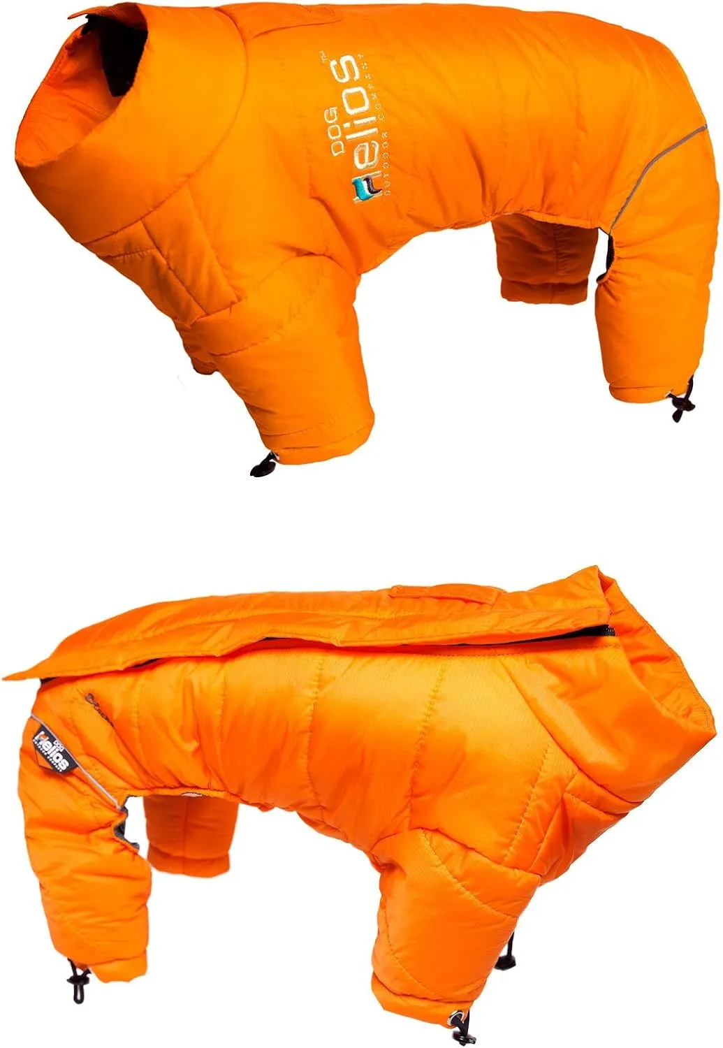 DOGHELIOS 'Thunder-Crackle' Full-Body Bodied Waded-Plush Adjustable and 3M Reflective Pet Dog Jacket Coat w/ Blackshark Technology, Medium, Grenadine Red