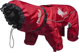 DOGHELIOS 'Weather-King' Windproof Waterproof and Insulated Adjustable Full Bodied Pet Dog Jacket Coat w/ Heat Retention Technology, Medium, Red