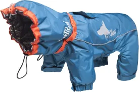 DOGHELIOS 'Weather-King' Windproof Waterproof and Insulated Adjustable Full Bodied Pet Dog Jacket Coat w/ Heat Retention Technology, X-Small, Blue