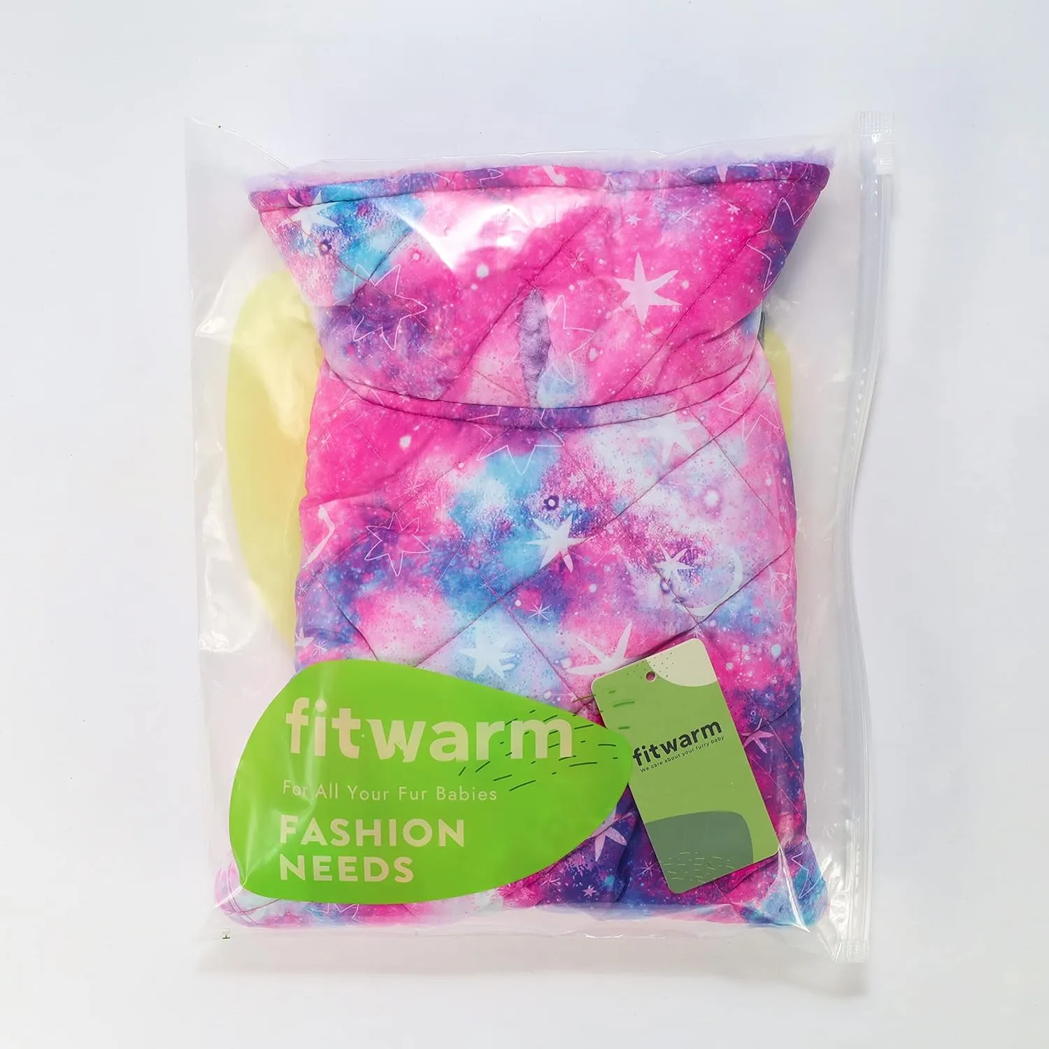 Fitwarm Reversible Tie Dye Dog Coat, Waterproof Thermal Pet Puffer Vest Jacket, Dog Winter Clothes for Small Dogs Girl, French Bulldog Apparel, Blue, XL