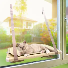 Folding Cat Window Perch Premium Space-Saving Hammock Seat for Indoor Cats Effortless Folding Feature & Super Strong Adhesion
