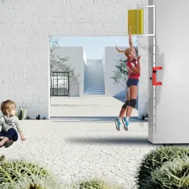 Free-Standing Jump Measurement TesterVertical Jump TesterVertical Jump Measurement Tool,Wall Mounted Vertical Jump Tester Trainer,Adjustable Height Vertical Jump Pole,Volleyball Basketball~/