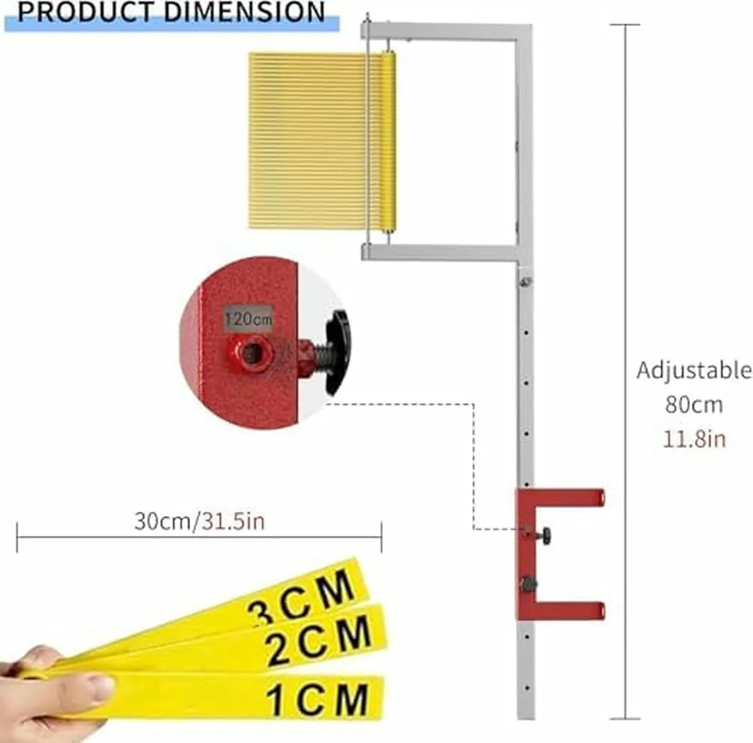 Free-Standing Jump Measurement TesterVertical Jump TesterVertical Jump Measurement Tool,Wall Mounted Vertical Jump Tester Trainer,Adjustable Height Vertical Jump Pole,Volleyball Basketball~/