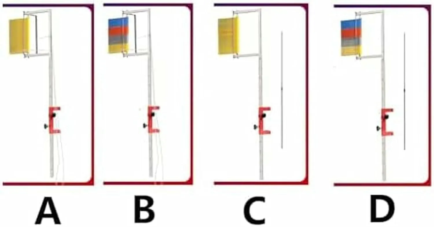 Free-Standing Jump Measurement TesterVertical Jump TesterVertical Jump Measurement Tool,Wall Mounted Vertical Jump Tester Trainer,Adjustable Height Vertical Jump Pole,Volleyball Basketball~/