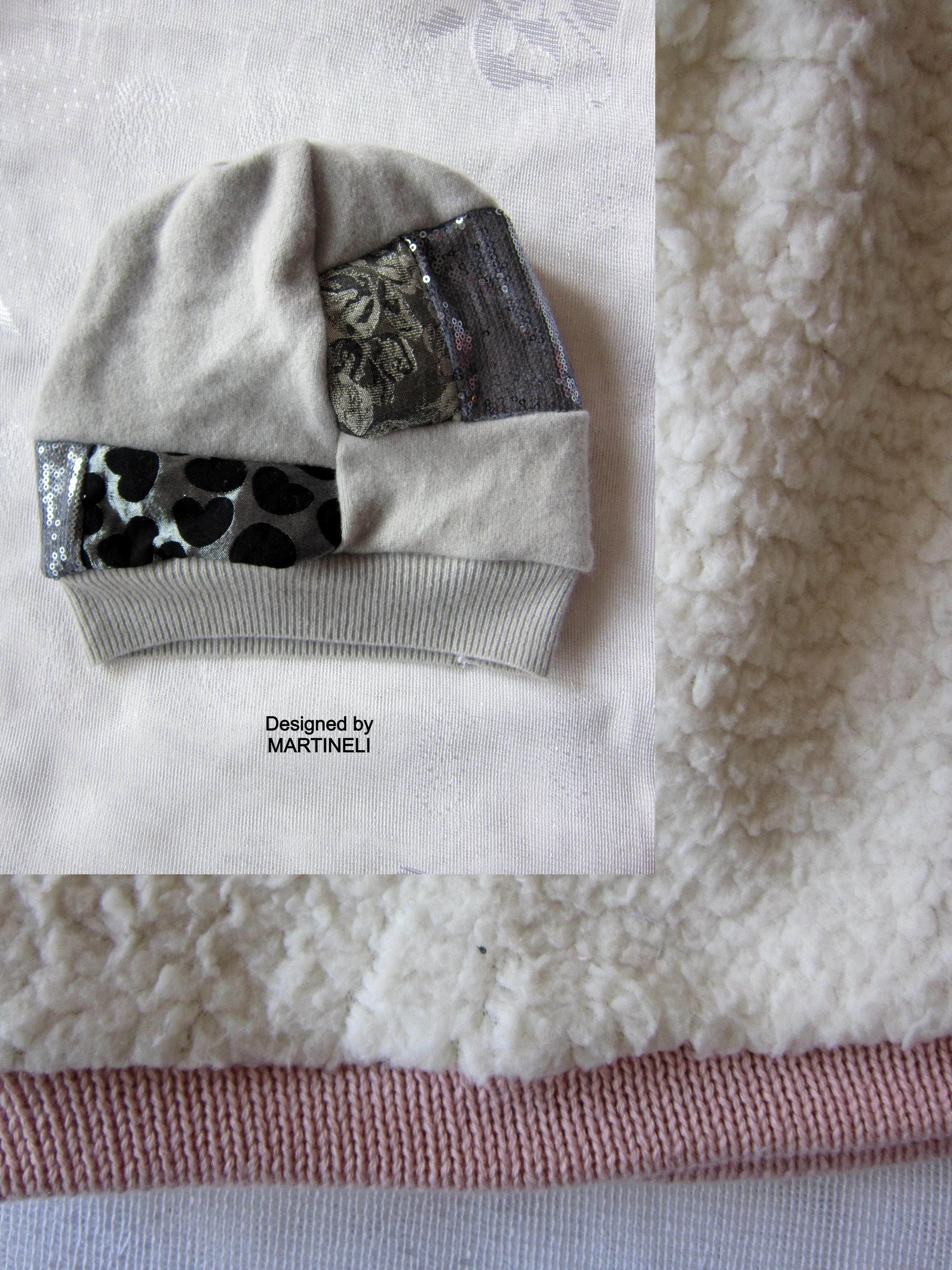 Gray Beanie Hat for Women,Warm Knit Beanie