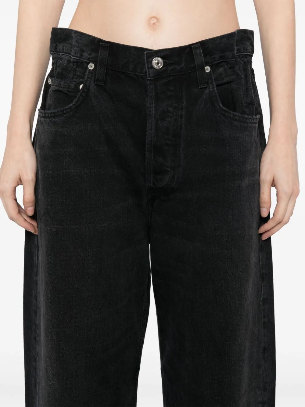 Gwendoline Scrunch Jean in Anthrocite