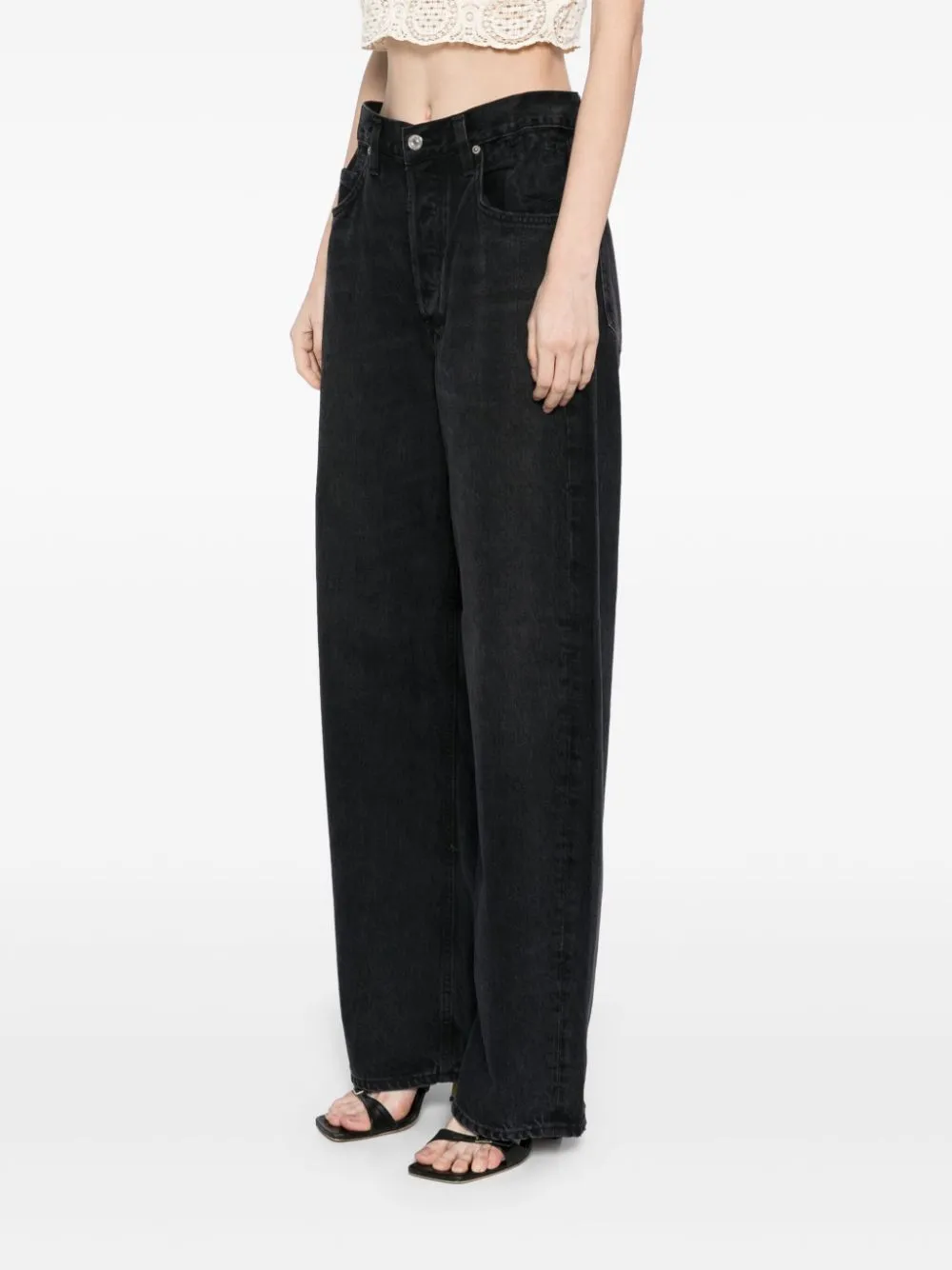 Gwendoline Scrunch Jean in Anthrocite