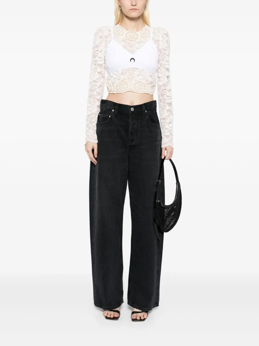 Gwendoline Scrunch Jean in Anthrocite