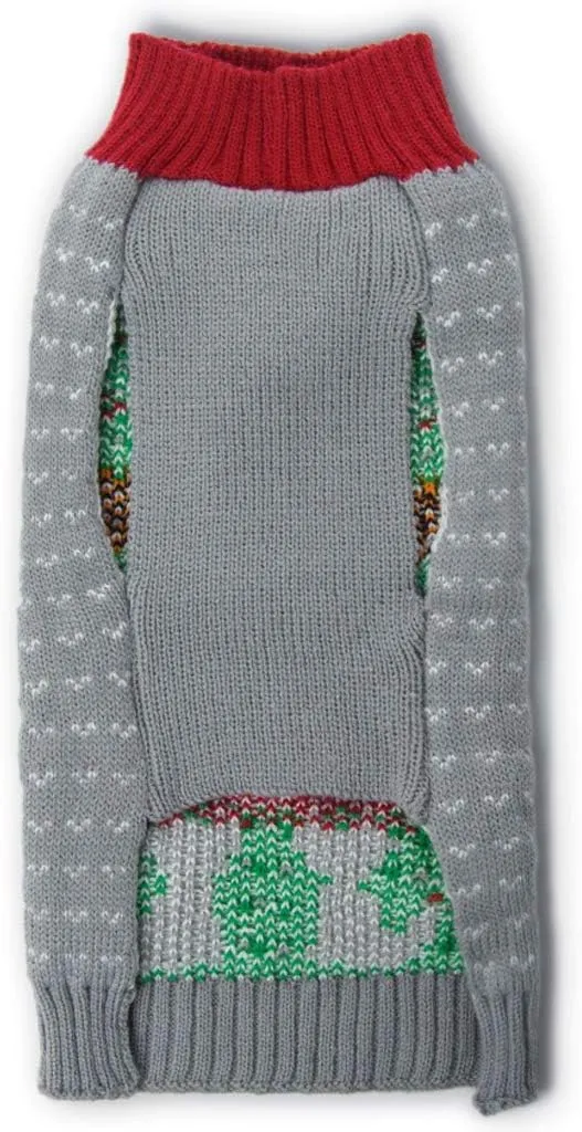 HAPEE Xmas Sweater for Dogs and Cats, Clown Prince Puppy Clothes, Ugly Christmas Sweater