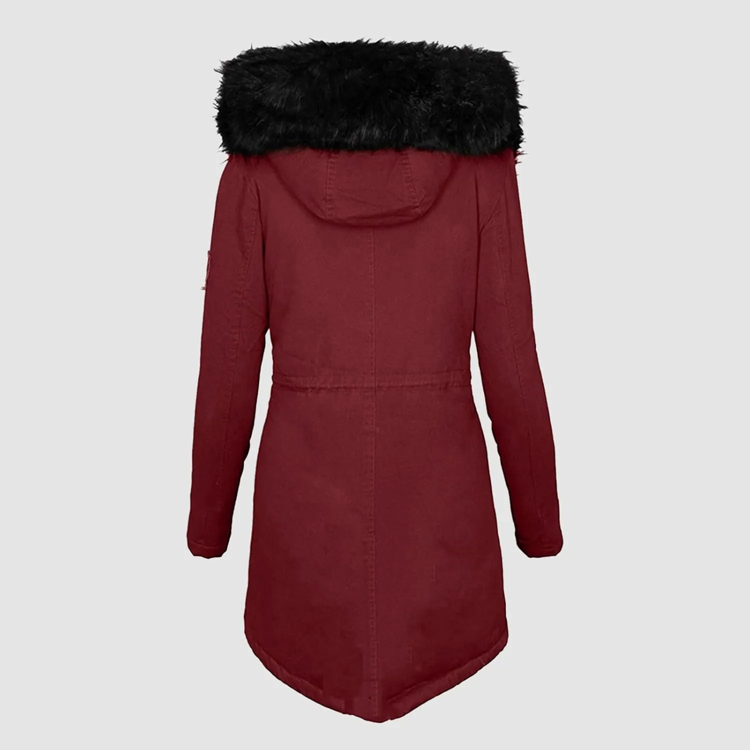 Long Winter Coats for Women 2023 Thicken Fleece Lined Parkas Anoraks Warm Cotton Puffer Jacket Coats with Faux Fur Hood
