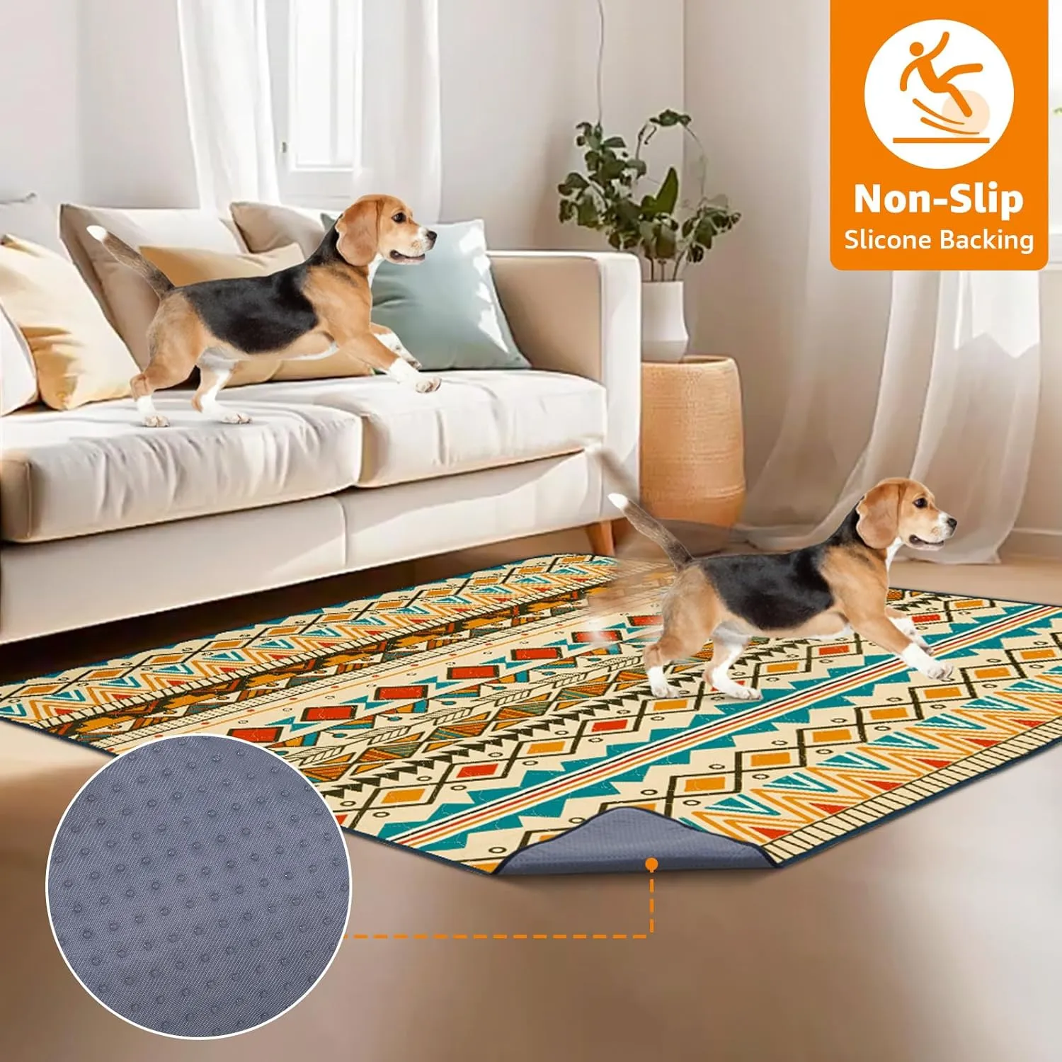 LOOBANI Reusable Pee Pads for Dogs: 2 Pack Washable Puppy Pads Waterproof 31"x36", Super Absorbent Whelping Pad, Leak-Proof & Non-Slip Dog Training Pads for Floor, Potty, Playpen, Crate (Yellow)