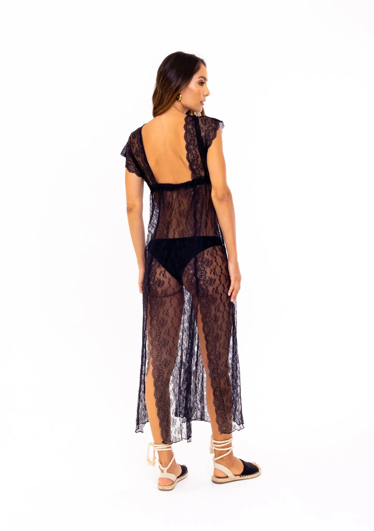 Matilda Black Slip Dress