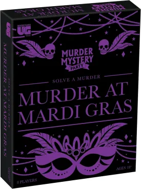 Murder Mystery Party Games, Murder at Mardi Gras Dinner Party Mystery Game for 8 Players Ages 14 and Up