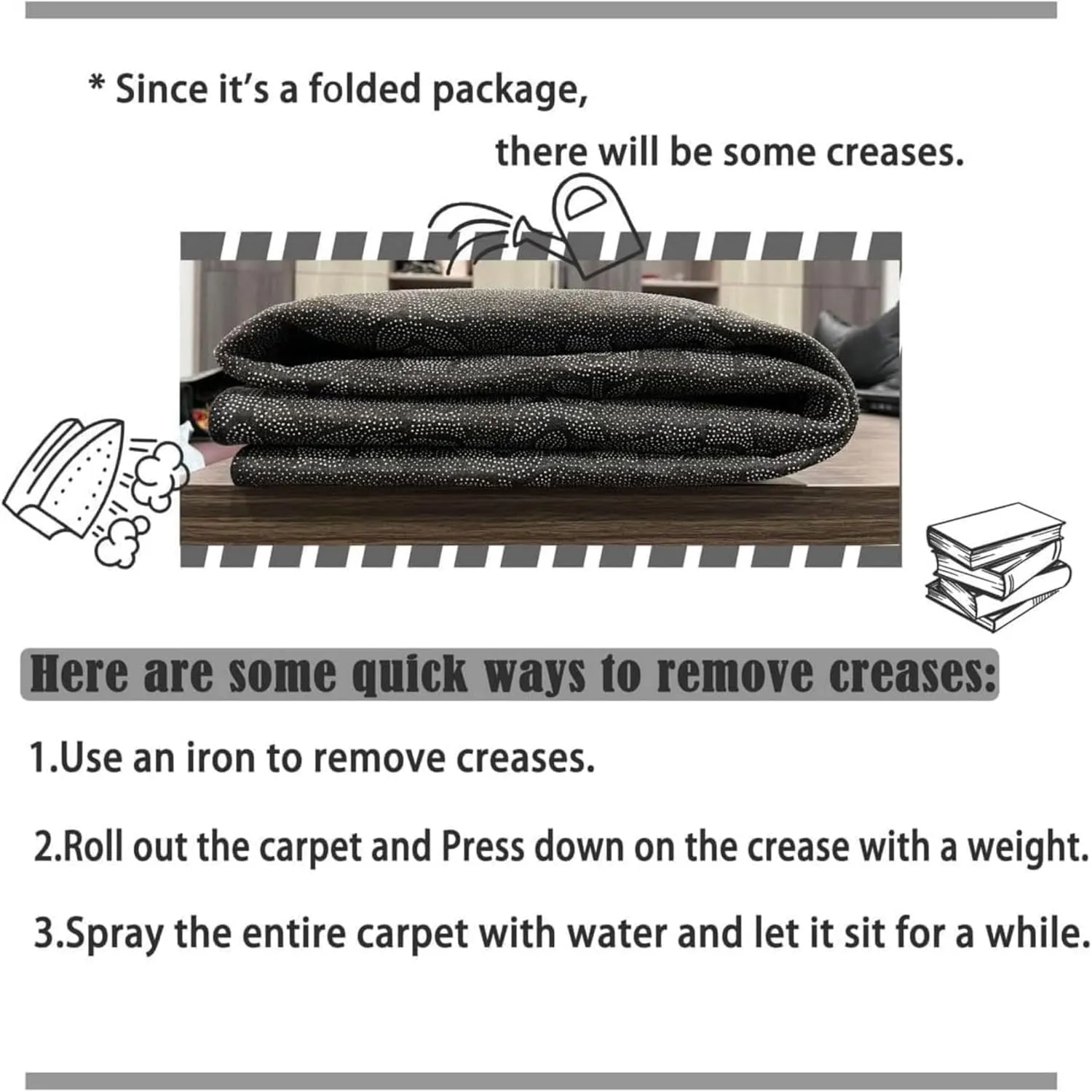 Musical Instrument Area Carpet, 3x5ft, Black White Piano Guitar Music Note Bedroom Rug, Low Pile Non-Shedding Pet Friendly Rugs, Reduce Noise Soft Cozy Floor Carpet for Sofa Dorm