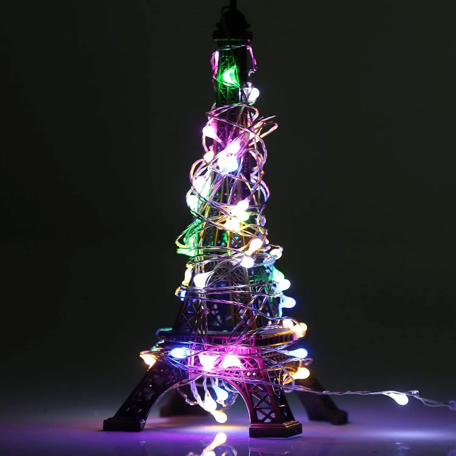 RUICHEN USB Fairy Lights 66 Ft 200 LED String Lights with On/Off Switch (Multicolor, 2 Pack)