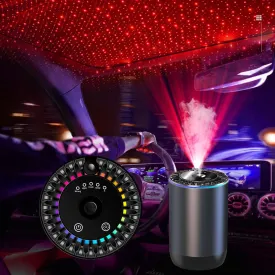 Smart Car Essential Oil Diffuser Air Freshener Accessories,Automatic Ultrasonic Aromatherapy Cool Light Gadgets,Waterless Scentiment Scent Kit,USB Aroma Purifier Deodorizer,Home Cologne Fragrance Gift