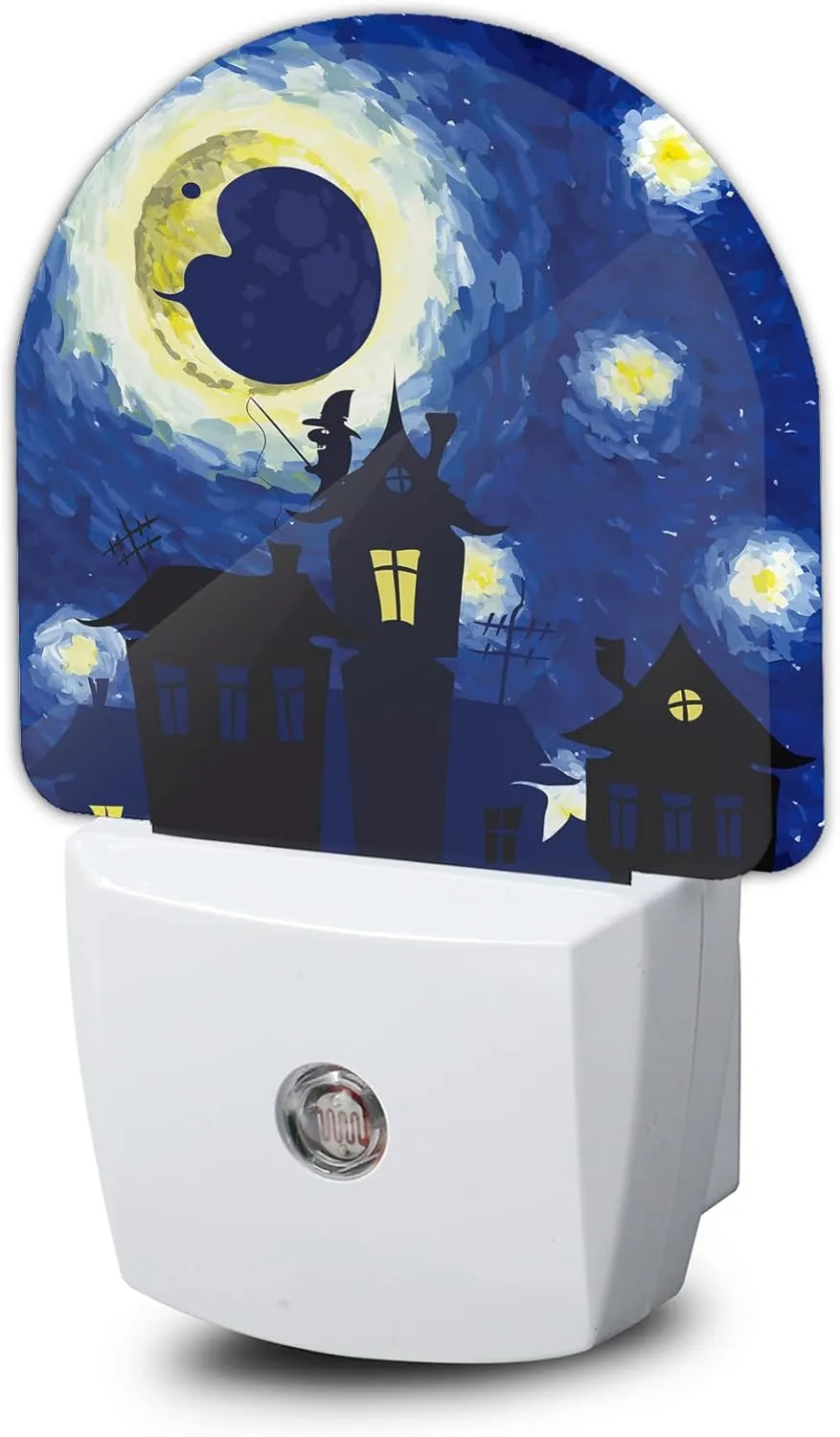 Starry Night Night Light,Plug-in Nightlights with Light Sensors for Boys Girls,Dusk to Dawn Sensor Wall Lamp for Stairway/Hallway/Kitchen