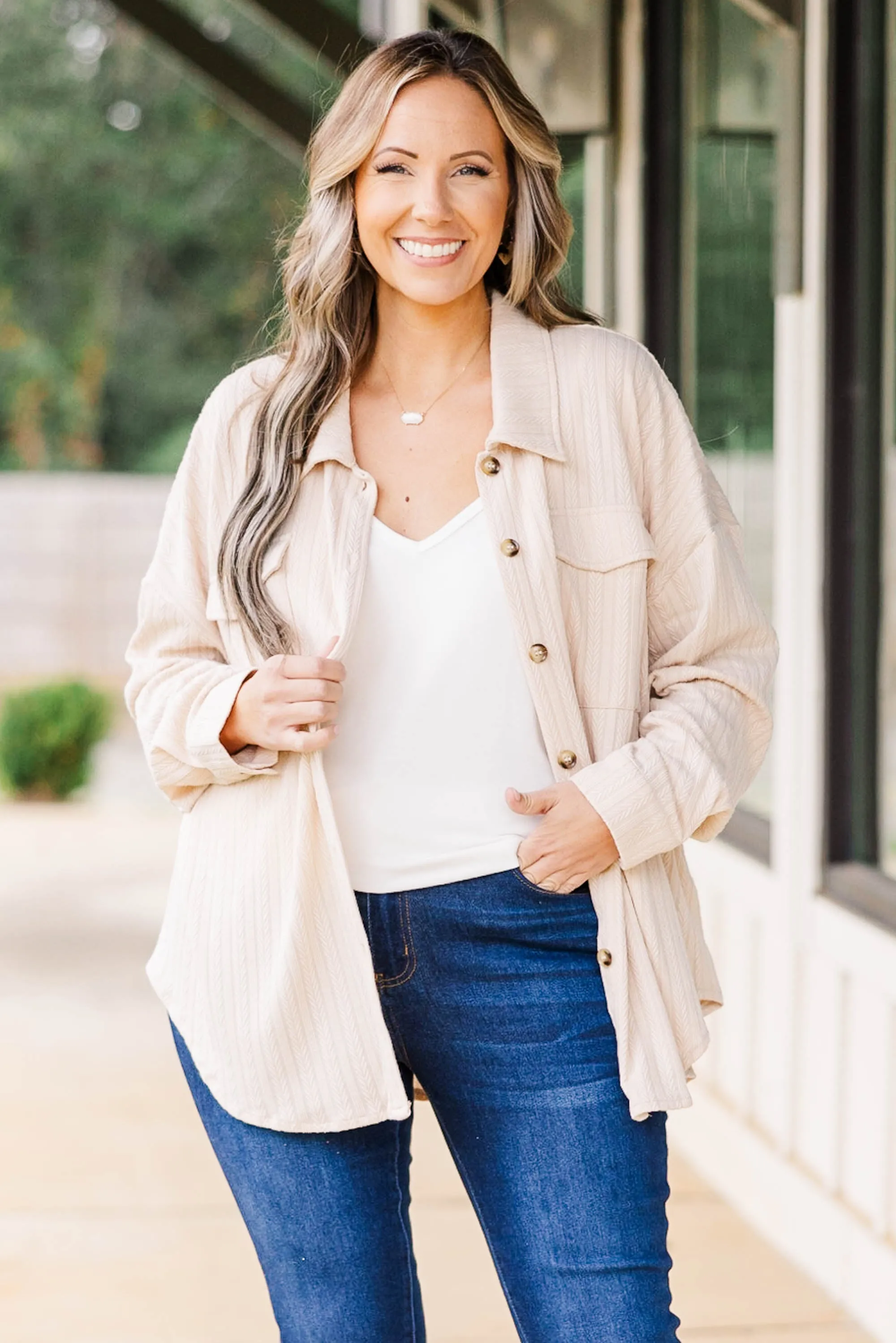 Stars In Heaven Shacket, Taupe