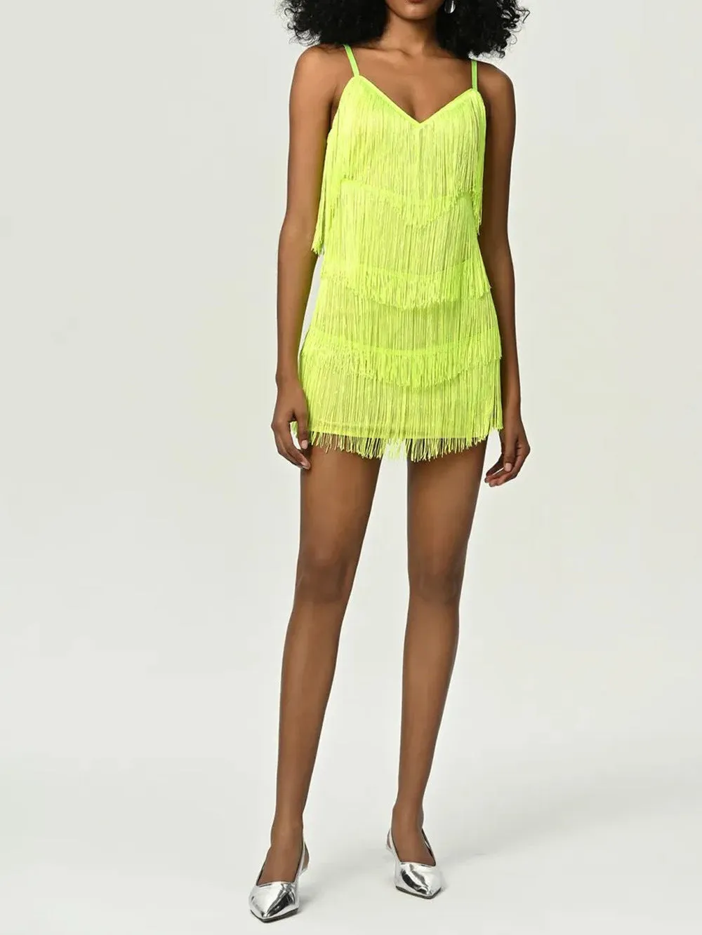 Summer Women's Party Fringe Slip Dress