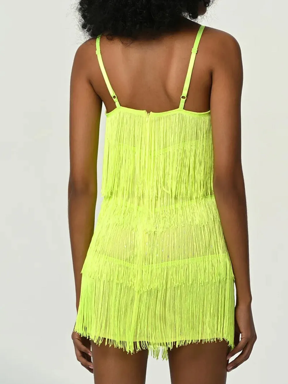 Summer Women's Party Fringe Slip Dress