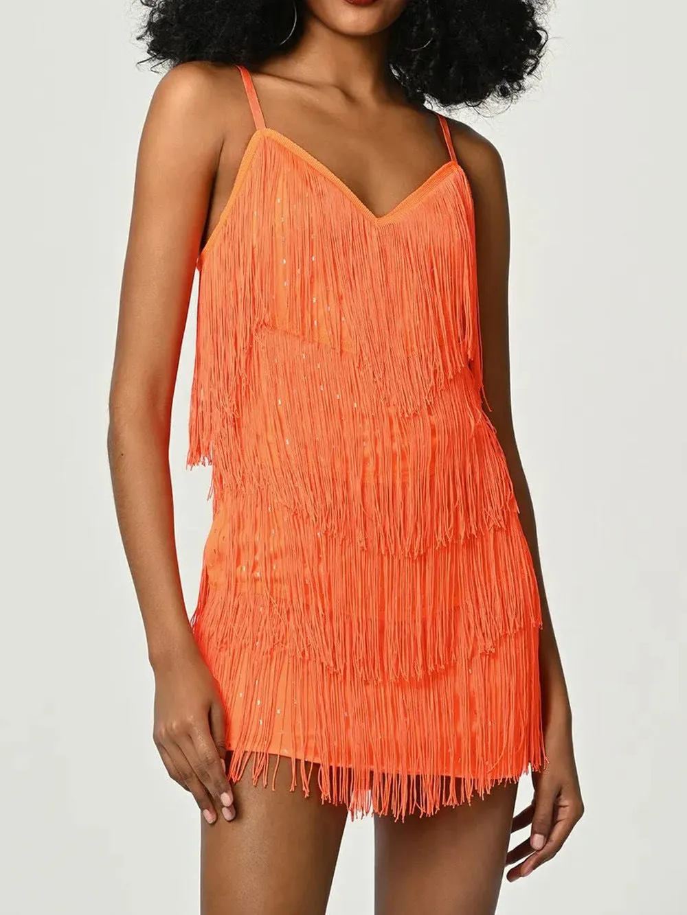 Summer Women's Party Fringe Slip Dress