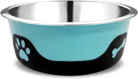 Thermocool Stainless Steel Dog Bowls, Non Slip, No Spill Insulated Dog Bowl, Keeps Food Warm & Water Cold for Dogs, Dishwasher Safe (Blue, Small 8 Oz)