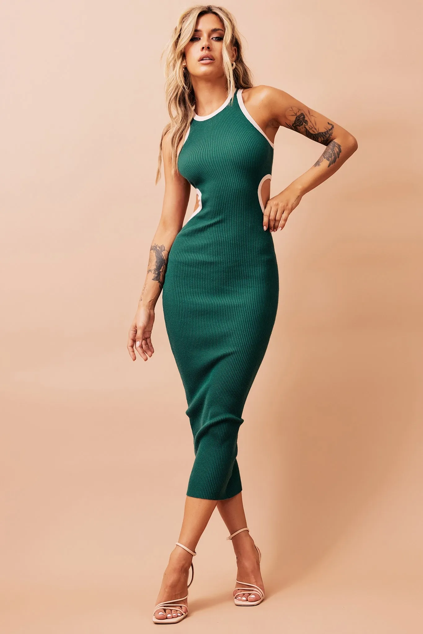 These Moments Mini Dress - Forest Green