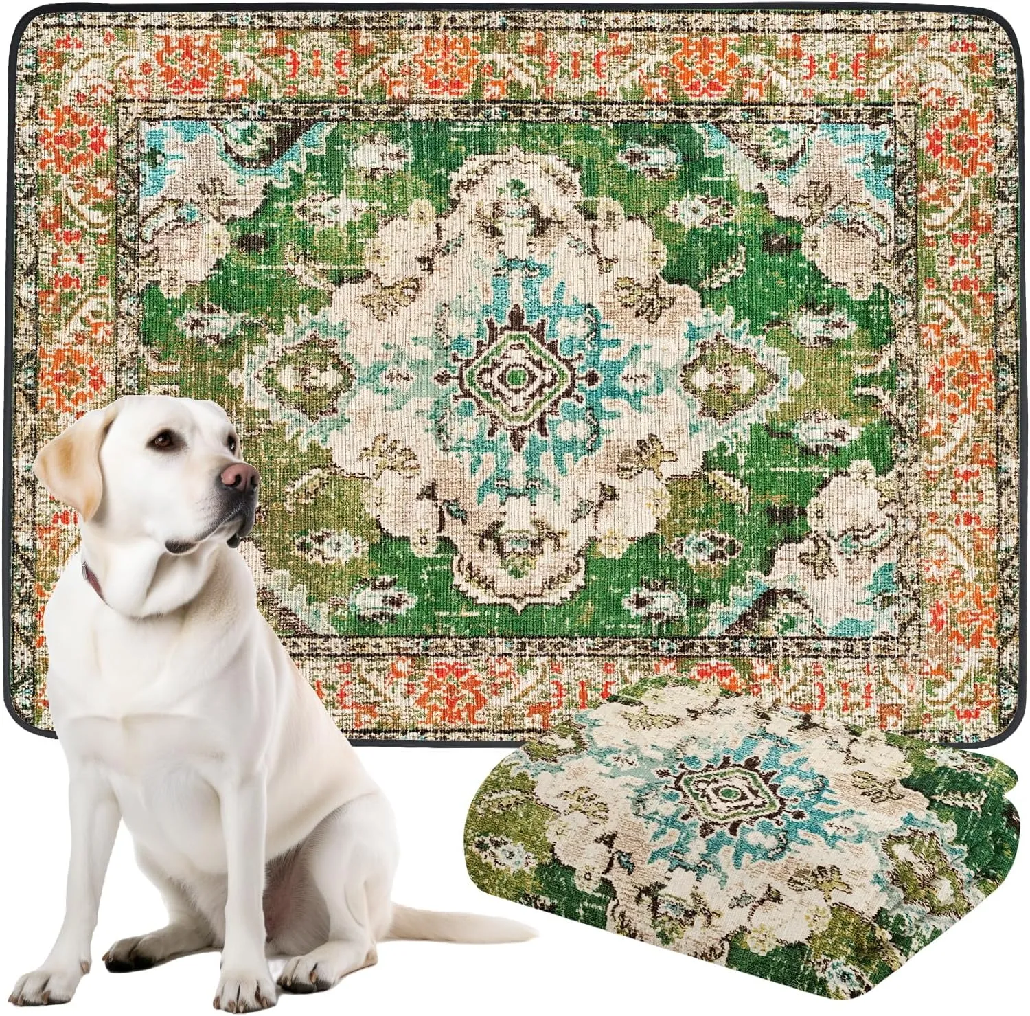 Thicken Washable Pee Pads for Dogs, Waterproof Reusable Pee Pads for Dogs54"x72" Super Absorbent Leakproof Dog Pads, Non-Slip Potty Pads for Floor, Crate, Couch, Whelping Pads Pet Supplies