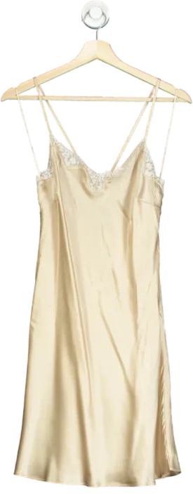 Triumph Beige Satin Slip Dress UK M