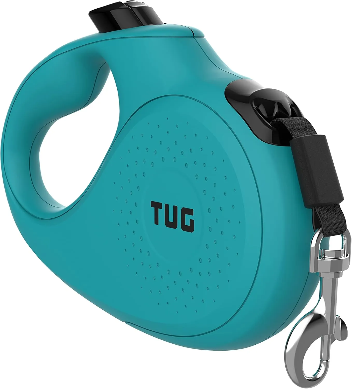 TUG Monochrome 360 Tangle-Free Retractable Dog Leash | 16 ft Strong Nylon Tape (Small, Aqua)