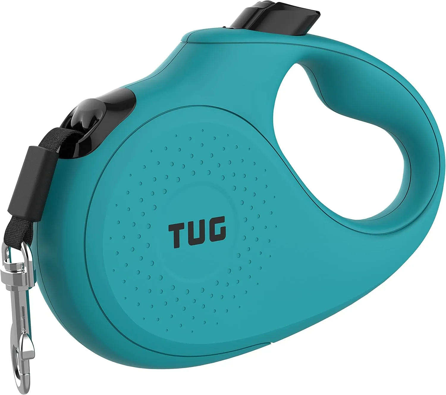 TUG Monochrome 360 Tangle-Free Retractable Dog Leash | 16 ft Strong Nylon Tape (Small, Aqua)