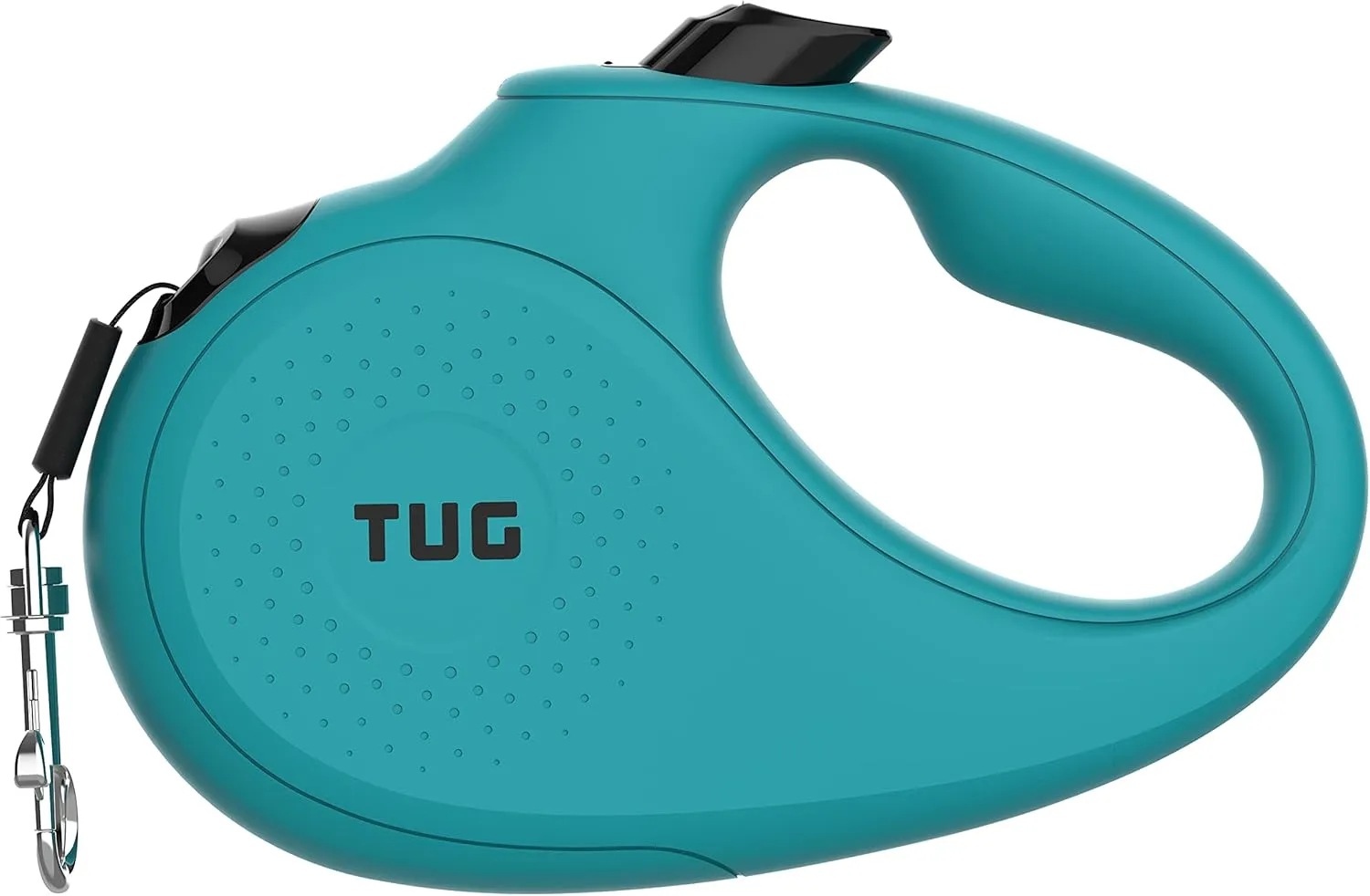 TUG Monochrome 360 Tangle-Free Retractable Dog Leash | 16 ft Strong Nylon Tape (Small, Aqua)