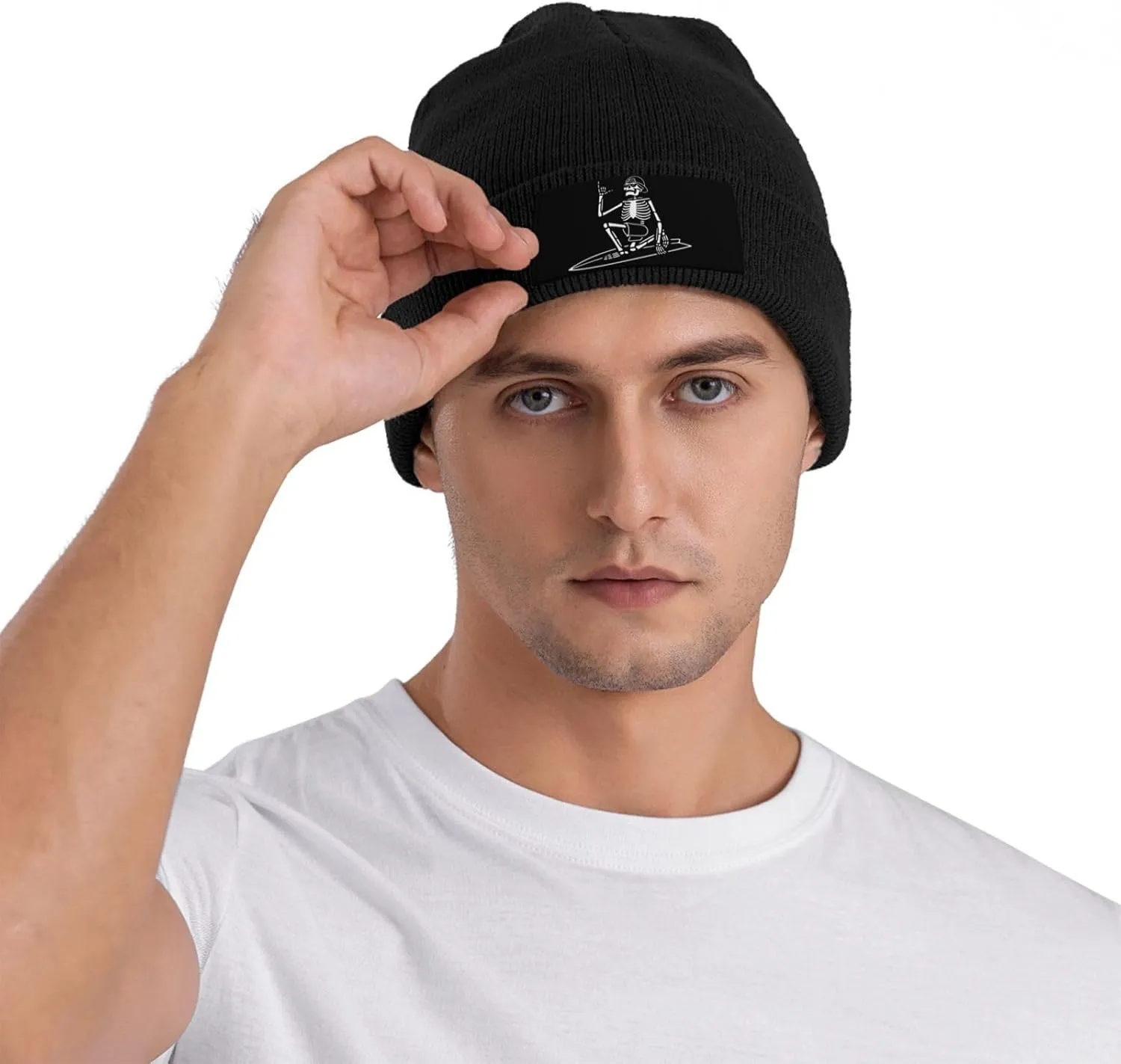 Unisex Beanie for Men and Women Cuffed Plain Knit Hat Winter Soft Warm Beanies Hats Cap