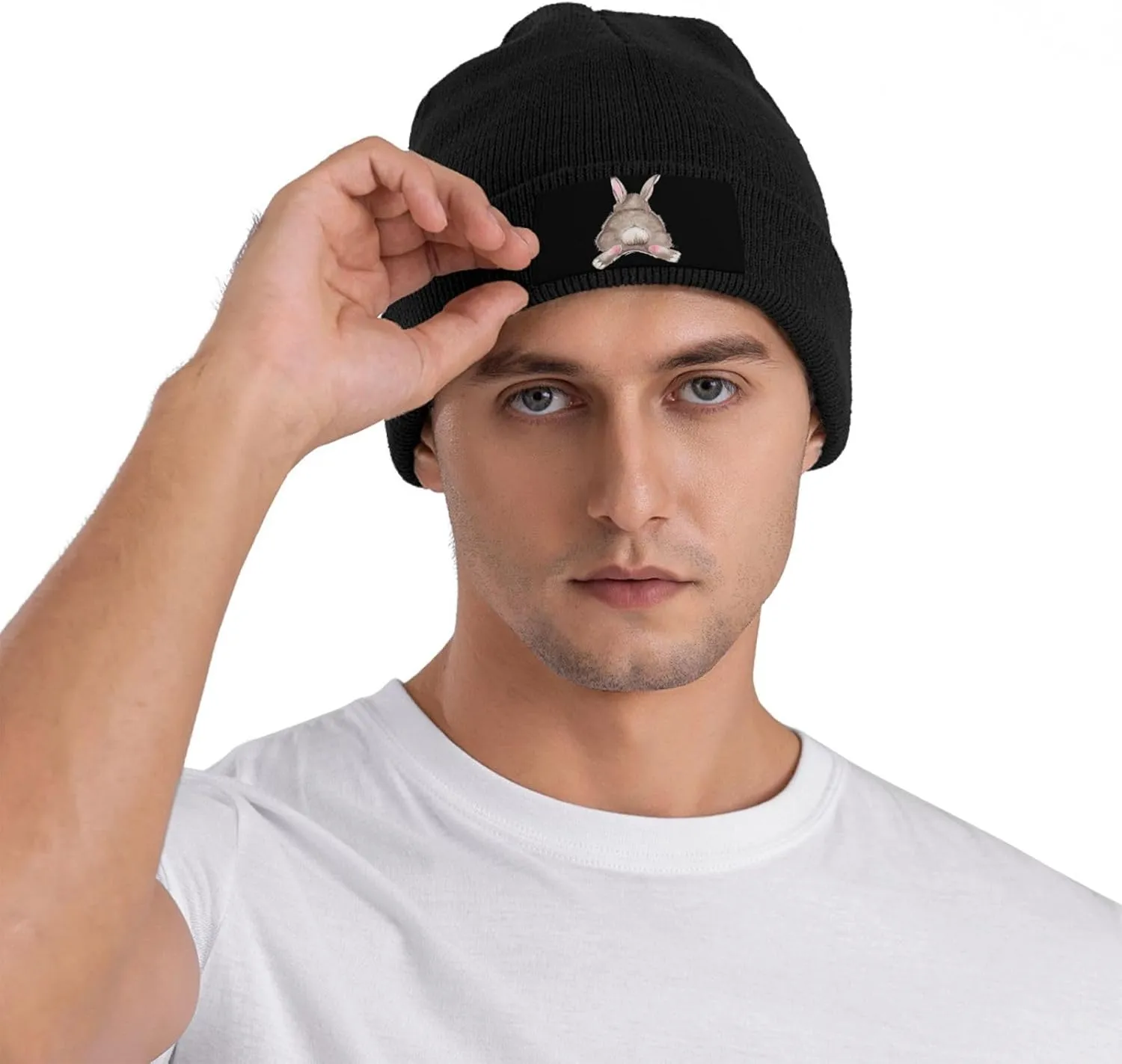 Unisex Beanie for Men and Women Cuffed Plain Knit Hat Winter Soft Warm Beanies Hats Cap