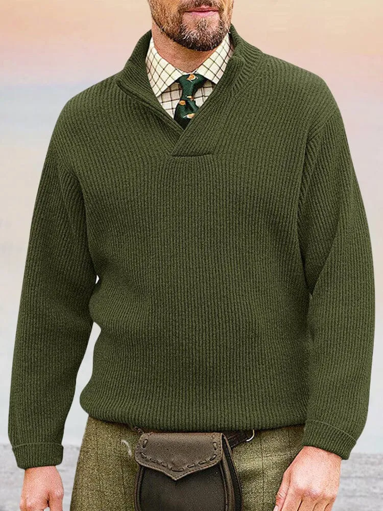 Versatile Solid Color Sweater